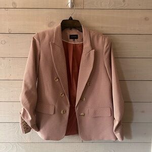 1. State Women's Checkered Blazer in Pink